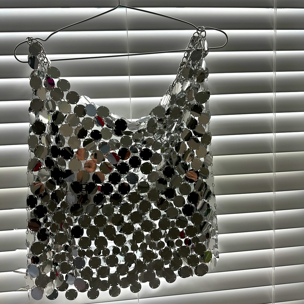 12th Tribe Silver Disco Skirt! 🪩 Brand new! Size large! - Picture 5 of 8